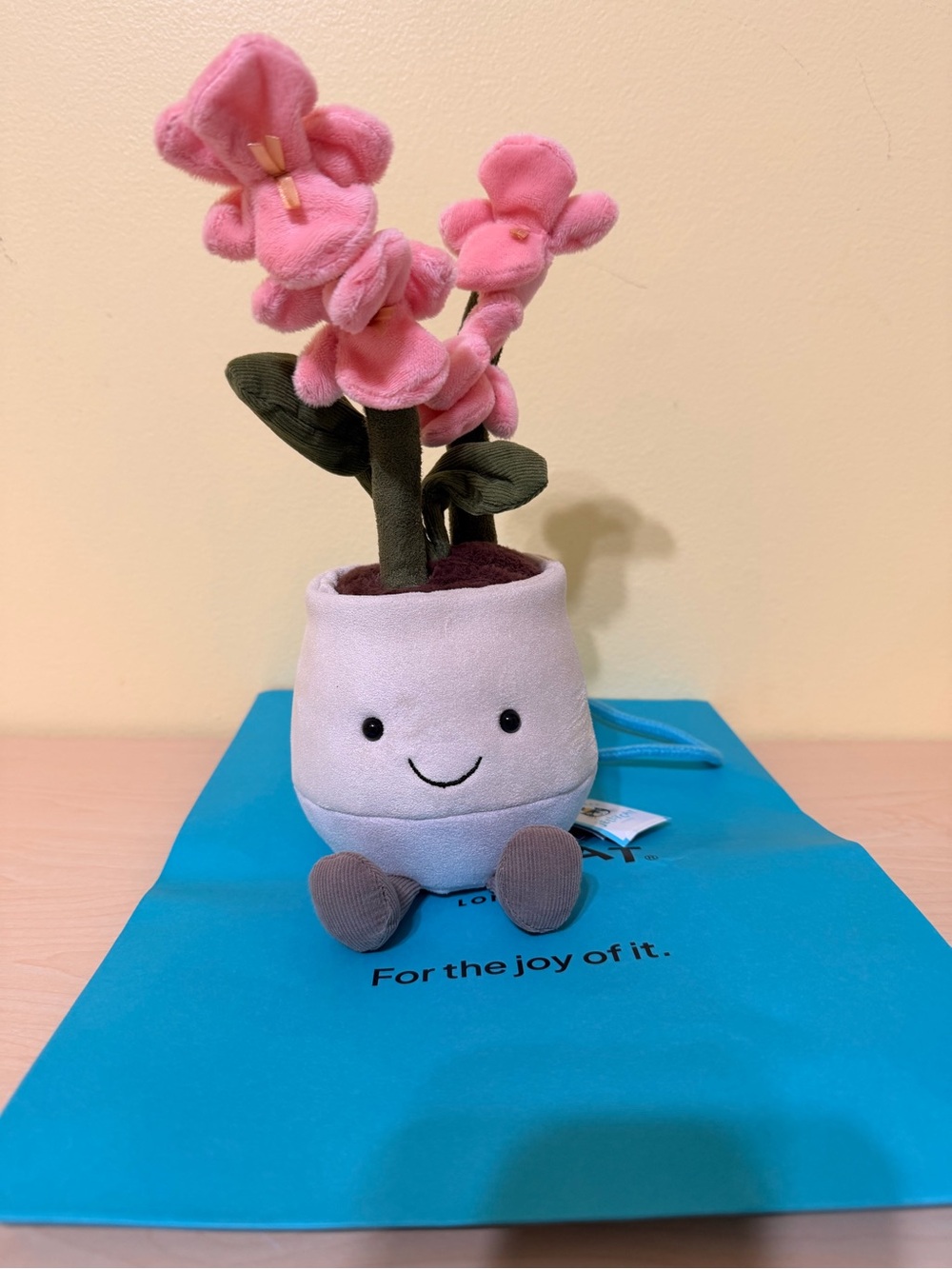 Jellycat amuseables pink orchid authentic with tags